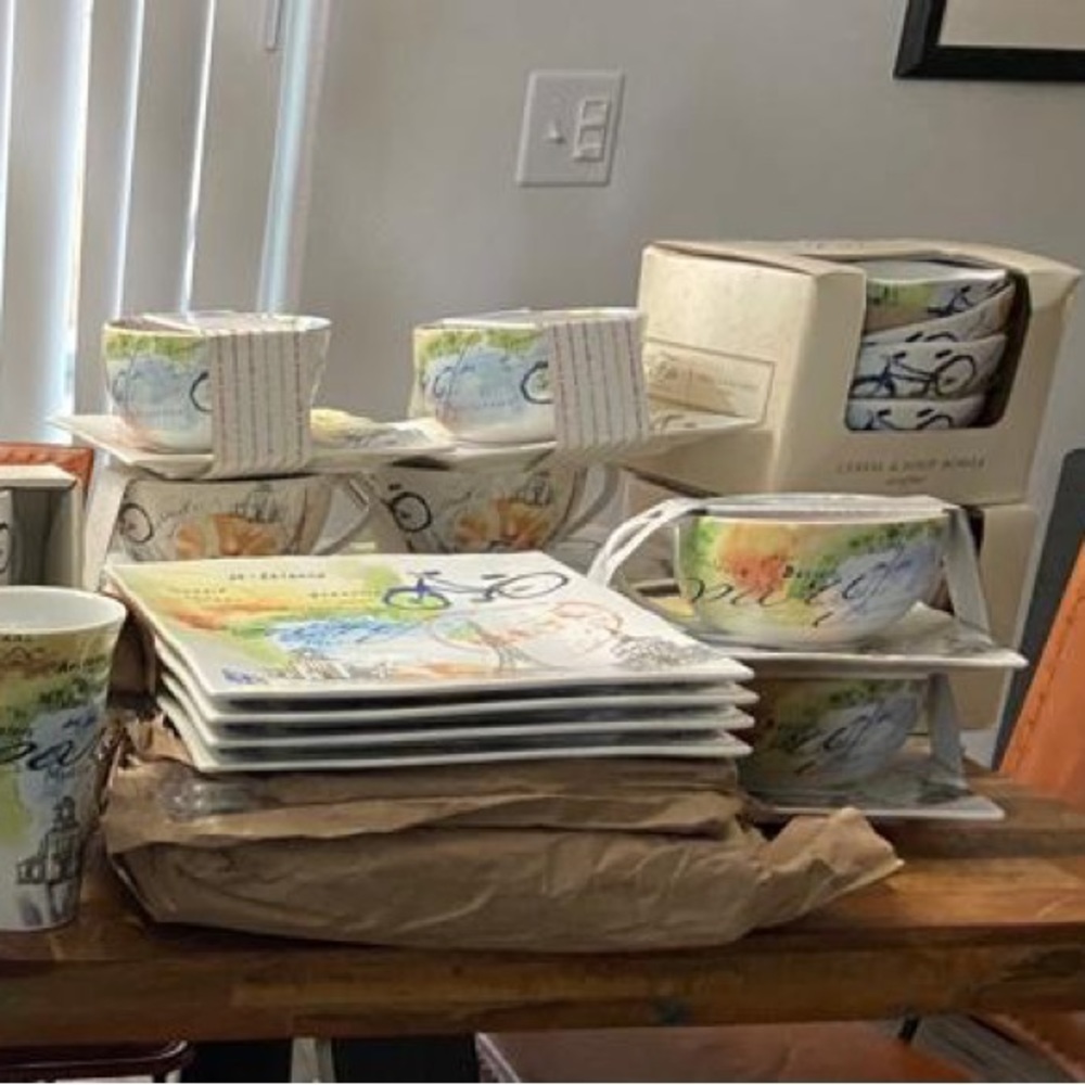 Brand New 222 Fifth Fine Dinnerware set